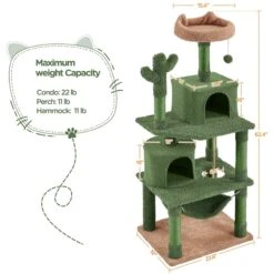 Yaheetech 62.5-in Cactus Cat Tree, Medium, Green & Brown 13 Yaheetech 62.5-in Cactus Cat Tree, Medium, Green & Brown -Almo nature Sales 871822 PT2. AC SS1800 V1688738709