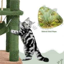 Yaheetech 62.5-in Cactus Cat Tree, Medium, Green & Brown 17 Yaheetech 62.5-in Cactus Cat Tree, Medium, Green & Brown -Almo nature Sales 871822 PT6. AC SS1800 V1688738708
