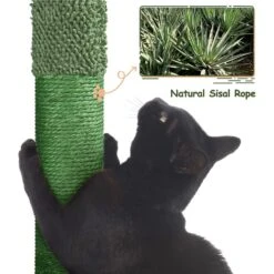 Yaheetech 54.5-in Cactus Cat Tree, Medium, Green & Brown -Almo nature Sales 871870 PT6. AC SS1800 V1688738706