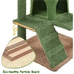 Yaheetech 54.5-in Cactus Cat Tree, Medium, Green & Brown -Almo nature Sales 871870 PT7. AC SS1800 V1688738706