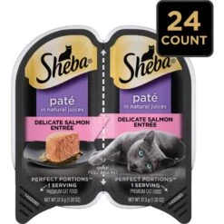Sheba Perfect Portions Grain-Free Pate Delicate Salmon Entree Adult Wet Cat Food Trays 14 Sheba Perfect Portions Grain-Free Pate Delicate Salmon Entree Adult Wet Cat Food Trays -Almo nature Sales 87812 PT3. AC SS1800 V1572551217