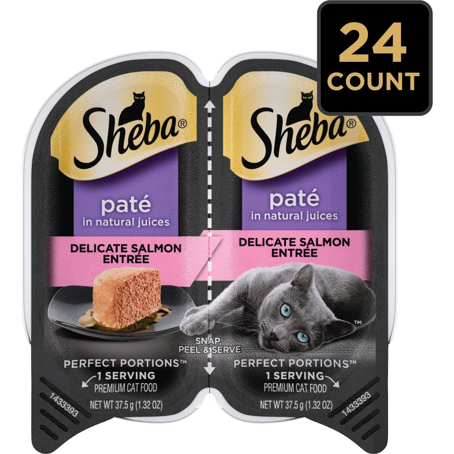 Sheba Perfect Portions Grain-Free Pate Delicate Salmon Entree Adult Wet Cat Food Trays 6 Sheba Perfect Portions Grain-Free Pate Delicate Salmon Entree Adult Wet Cat Food Trays - Image 4