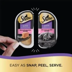 Sheba Perfect Portions Grain-Free Pate Delicate Salmon Entree Adult Wet Cat Food Trays 15 Sheba Perfect Portions Grain-Free Pate Delicate Salmon Entree Adult Wet Cat Food Trays -Almo nature Sales 87812 PT4. AC SS1800 V1581713230