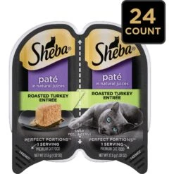 Sheba Perfect Portions Grain-Free Roasted Turkey Entree Pate Adult Wet Cat Food Trays -Almo nature Sales 87822 PT3. AC SS1800 V1572551728