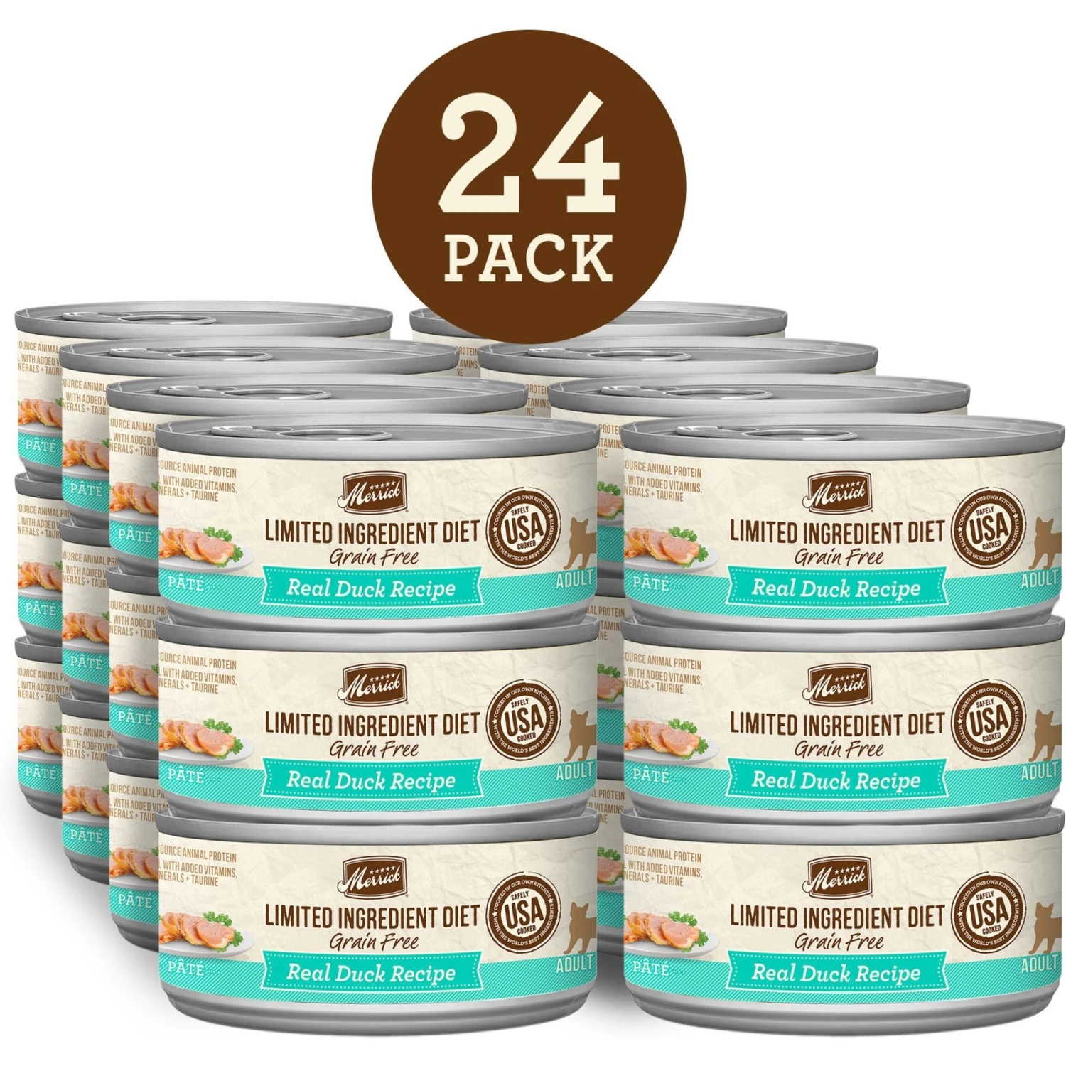 Merrick Limited Ingredient Diet Grain-Free Real Duck Pate Recipe Canned Cat Food 4 Merrick Limited Ingredient Diet Grain-Free Real Duck Pate Recipe Canned Cat Food - Image 2