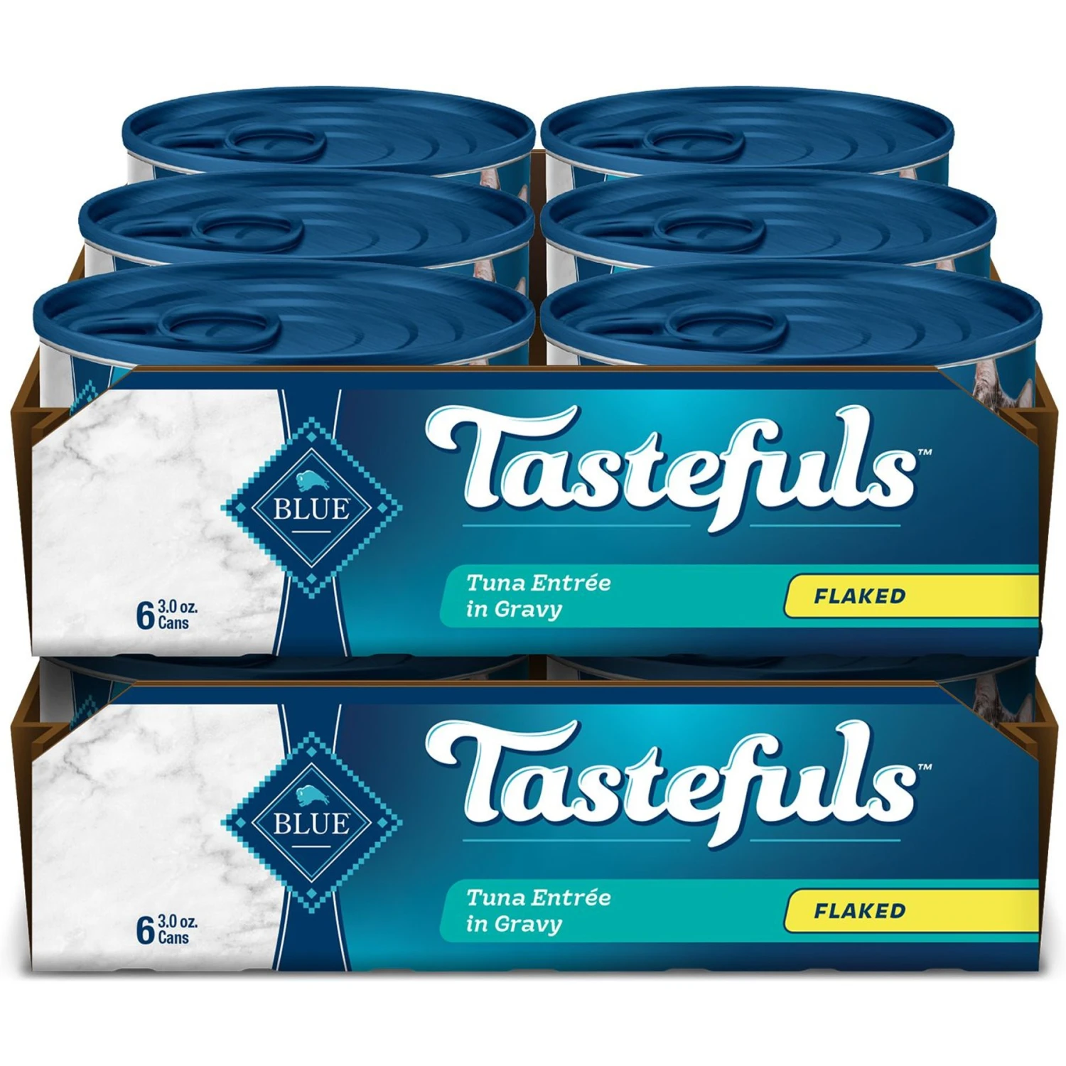 Blue Buffalo Tastefuls Natural Flaked Tuna Entree Wet Cat Food, 3-oz Can, Case Of 12 3 Blue Buffalo Tastefuls Natural Flaked Tuna Entree Wet Cat Food, 3-oz Can, Case Of 12