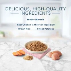 Blue Buffalo Tastefuls Natural Tender Morsels Chicken Entree Wet Cat Food, 3-oz Can, Case Of 12 -Almo nature Sales 879390 PT4. AC SS1800 V1687358054