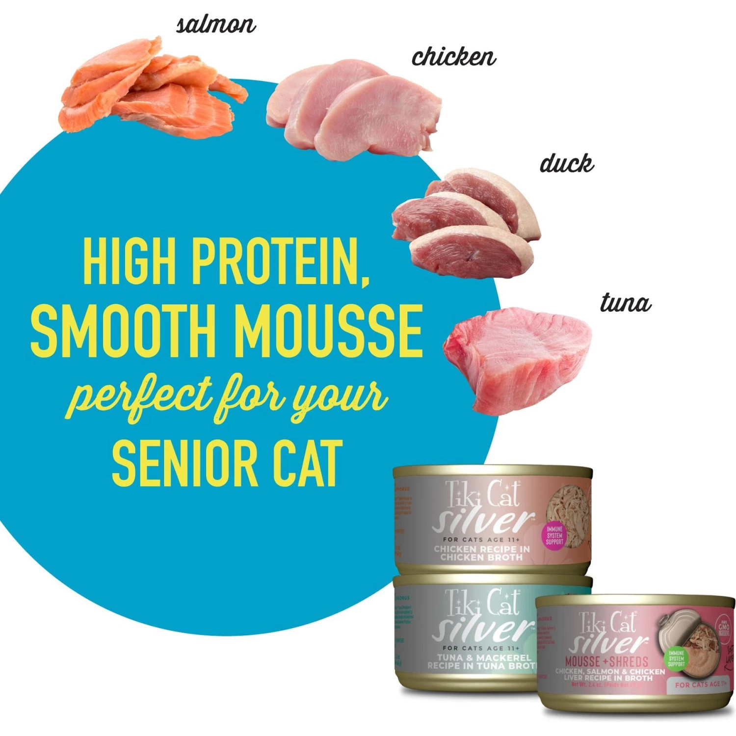 Tiki Cat Silver Variety Pack Grain-Free Wet Cat Food, 2.4-oz Can, Case Of 12 6 Tiki Cat Silver Variety Pack Grain-Free Wet Cat Food, 2.4-oz Can, Case Of 12 - Image 4