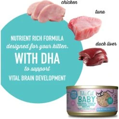 Tiki Cat Baby Chicken, Tuna, & Chicken Liver Shreds Grain-Free Wet Cat Food, 2.4-oz Can, Case Of 12 -Almo nature Sales 883654 PT3. AC SS1800 V1690562080