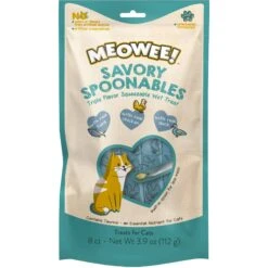 Meowee! Savory Spoonables With Real Tuna, Chicken & Duck Lickable Cat Treat