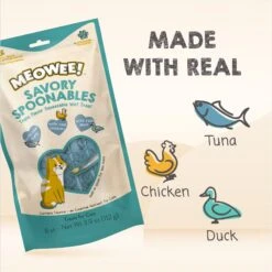 Meowee! Savory Spoonables With Real Tuna, Chicken & Duck Lickable Cat Treat -Almo nature Sales 885854 PT2. AC SS1800 V1689954976
