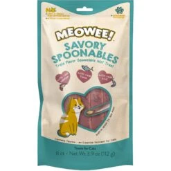 Meowee! Savory Spoonables With Real Salmon, Tuna & Krill Lickable Cat Treat
