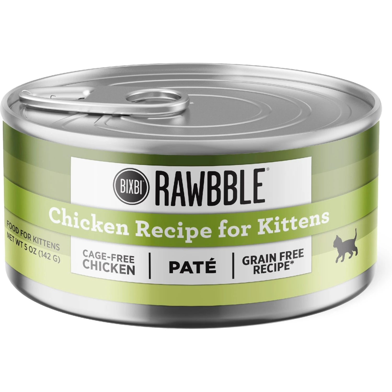 BIXBI Rawbble Chicken Pate Wet Food For Kittens, 5-oz Can, Case Of 24 3 BIXBI Rawbble Chicken Pate Wet Food For Kittens, 5-oz Can, Case Of 24