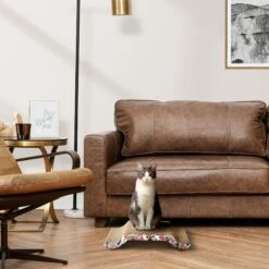 Max & Marlow Curled Side Corrugate Cat Scratcher