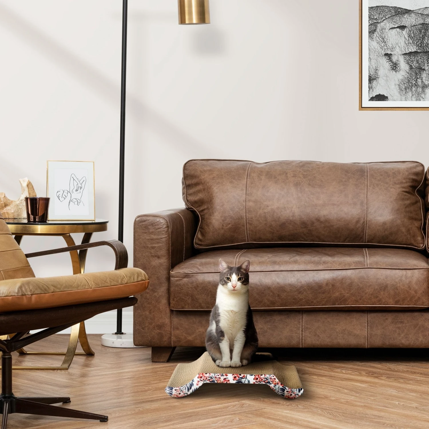 Max & Marlow Curled Side Corrugate Cat Scratcher 3 Max & Marlow Curled Side Corrugate Cat Scratcher