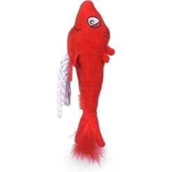 DR. SEUSS Red Fish Catnip Kicker Cat Toy, Multicolor