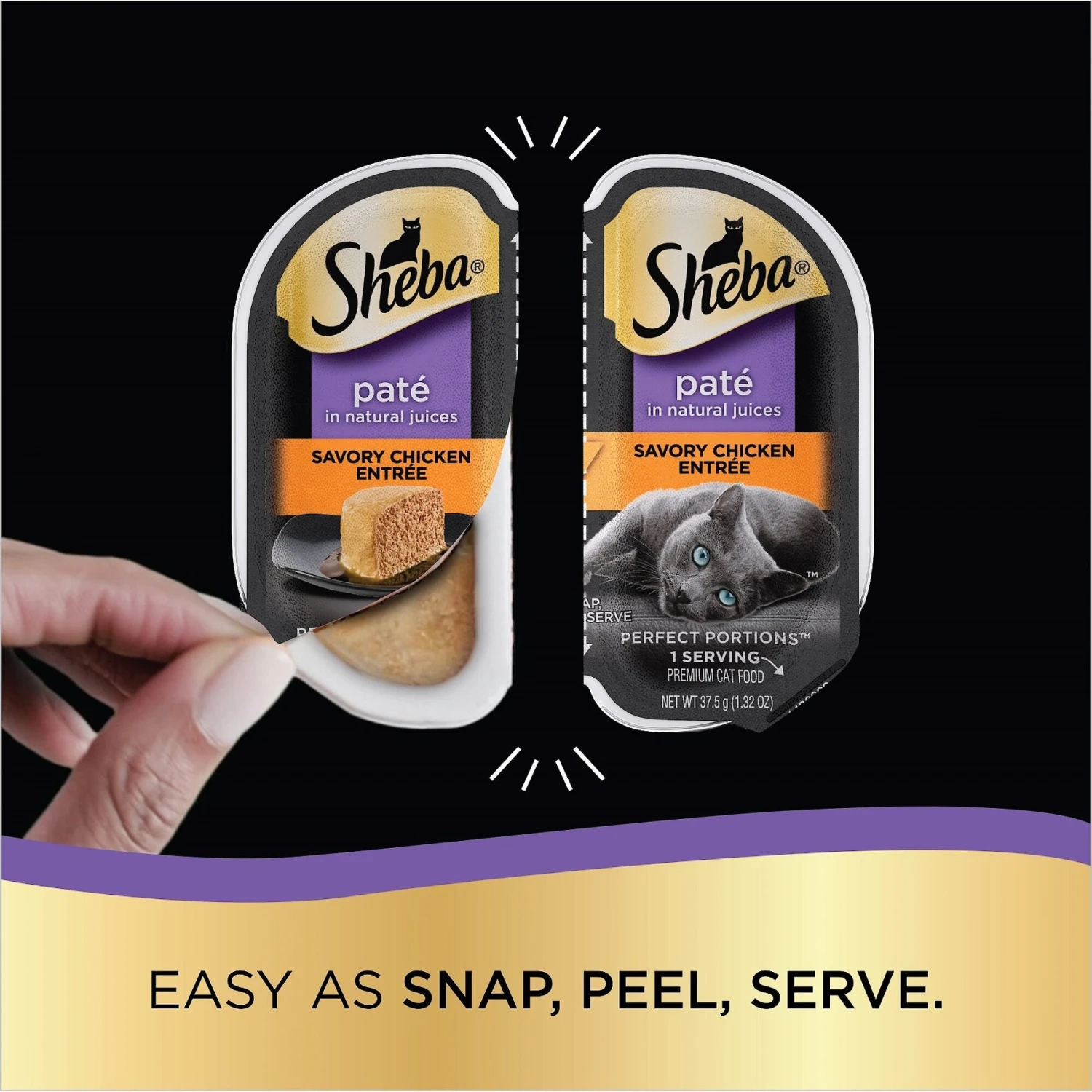 Sheba Perfect Portions Poultry Entrees Pate Variety Pack Adult Wet Cat Food Trays 6 Sheba Perfect Portions Poultry Entrees Pate Variety Pack Adult Wet Cat Food Trays - Image 4
