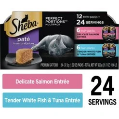 Sheba Perfect Portions Grain-Free Seafood Entrees Pate Variety Pack Adult Wet Cat Food Trays -Almo nature Sales 91473 PT2. AC SS1800 V1626816739