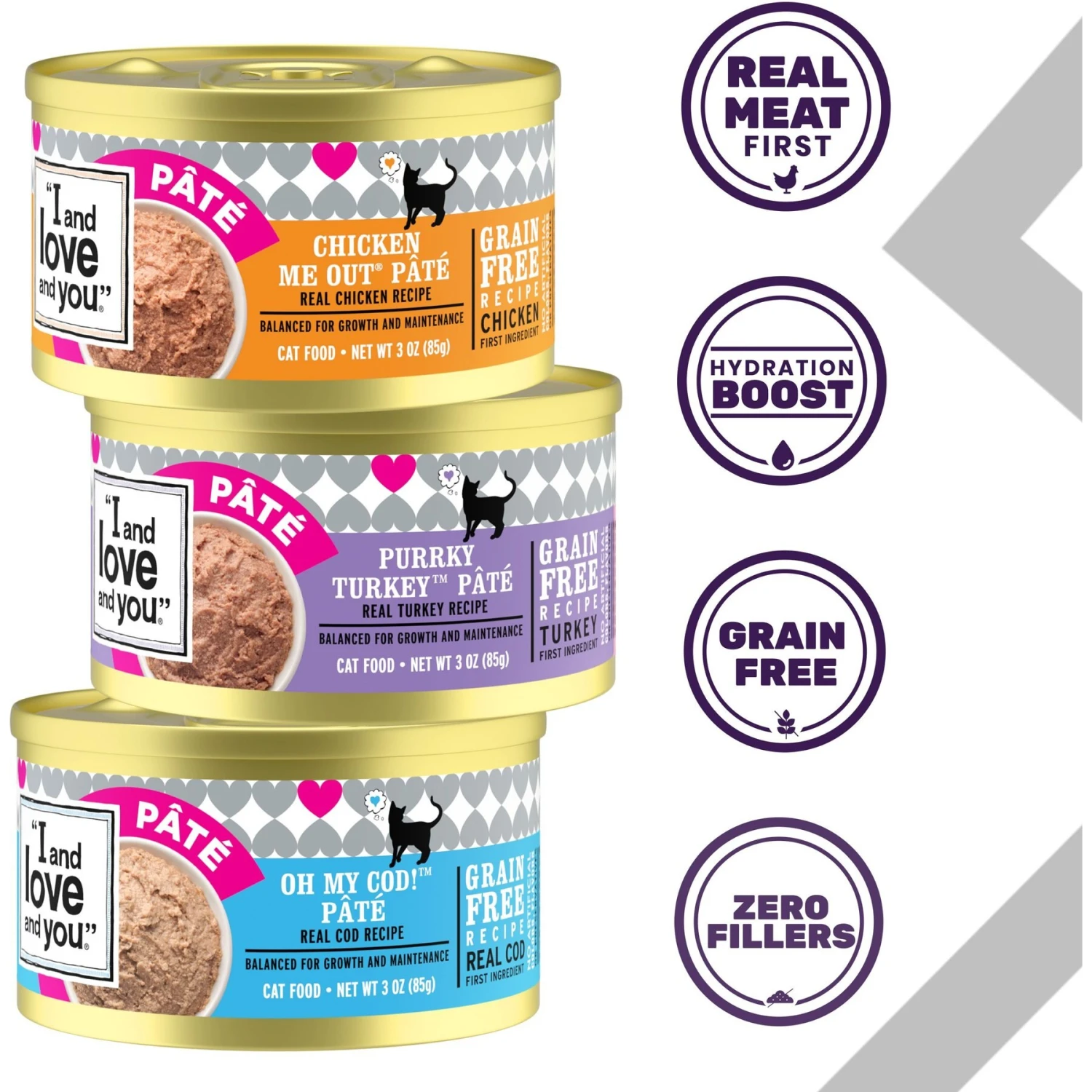I And Love And You Variety Pack Grain-Free Canned Cat Food 4 I And Love And You Variety Pack Grain-Free Canned Cat Food - Image 2