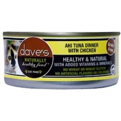 Dave's Pet Food Naturally Healthy Grain-Free Ahi Tuna Dinner With Chicken Canned Cat Food