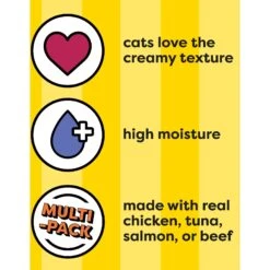 Temptations Creamy Puree Variety Pack Lickable Cat Treats, 12-g Pouch, Pack Of 48 14 Temptations Creamy Puree Variety Pack Lickable Cat Treats, 12-g Pouch, Pack Of 48 -Almo nature Sales 938078 PT3. AC SS1800 V1691772507