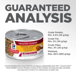 Hill's Science Diet Adult Healthy Cuisine Roasted Chicken & Rice Medley Canned Cat Food -Almo nature Sales 94014 PT8. AC SS1800 V1598147762