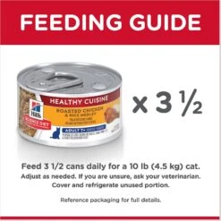 Hill's Science Diet Adult 7+ Healthy Cuisine Roasted Chicken & Rice Medley Canned Cat Food -Almo nature Sales 94016 PT7. AC SS1800 V1598151689