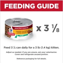 Hill's Science Diet Kitten Healthy Cuisine Tender Chicken & Rice Medley Canned Cat Food 17 Hill's Science Diet Kitten Healthy Cuisine Tender Chicken & Rice Medley Canned Cat Food -Almo nature Sales 94018 PT6. AC SS1800 V1693497929