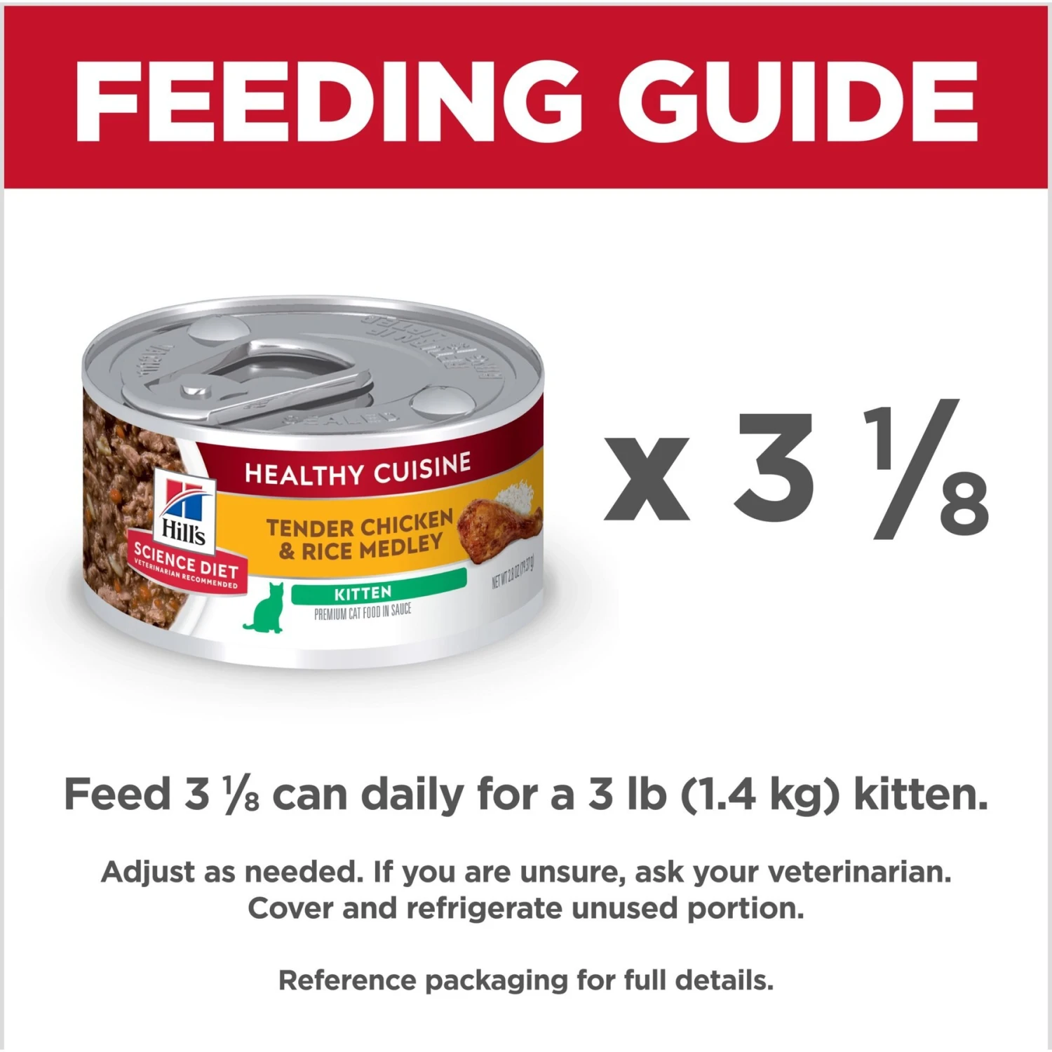 Hill's Science Diet Kitten Healthy Cuisine Tender Chicken & Rice Medley Canned Cat Food 9 Hill's Science Diet Kitten Healthy Cuisine Tender Chicken & Rice Medley Canned Cat Food - Image 7