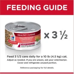 Hill's Science Diet Adult Healthy Cuisine Poached Salmon & Spinach Medley Canned Cat Food -Almo nature Sales 94020 PT7. AC SS1800 V1598152558