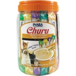 Inaba Churu Chicken Puree Variety Pack Grain-Free Lickable Cat Treat + 2 Items -Almo nature Sales 941102 PT4. AC SS1800 V1692641359