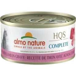 Almo Nature HQS Complete Tuna Recipe With Lamb In Gravy Wet Cat Food, 2.47-oz Can, Case Of 12