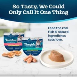 Blue Buffalo Tastefuls Savory Singles Salmon & Tuna Entree Variety Pack Adult Cuts In Gravy Wet Cat Food, 2.6-oz Twin Pack, Case Of 12 -Almo nature Sales 954238 PT2. AC SS1800 V1695051901
