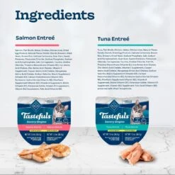 Blue Buffalo Tastefuls Savory Singles Salmon & Tuna Entree Variety Pack Adult Cuts In Gravy Wet Cat Food, 2.6-oz Twin Pack, Case Of 12 -Almo nature Sales 954238 PT4. AC SS1800 V1695052215