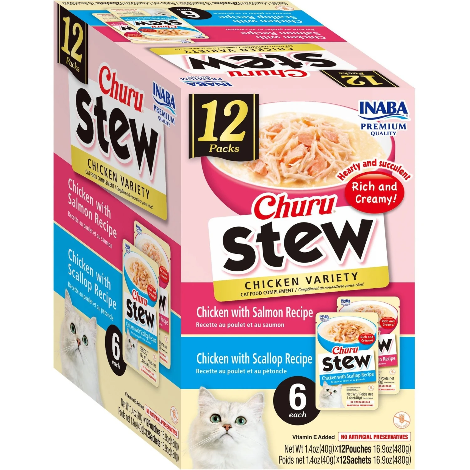 Inaba Chicken Variety Pack Lickable Cat Treat, 1.4-oz Tube, 12 Count 4 Inaba Chicken Variety Pack Lickable Cat Treat, 1.4-oz Tube, 12 Count - Image 2