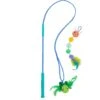 Catstages Tail Teaser Ground Prey Play Wand Cat Toy, Green