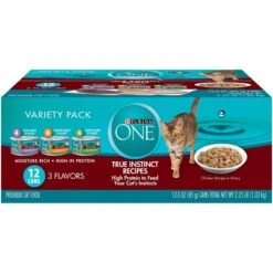 Purina ONE Tender Selects Blend With Real Chicken Dry Cat Food & Purina ONE True Instinct Turkey, Chicken & Tuna Variety Pack Canned Cat Food -Almo nature Sales 986462 PT5. AC SS1800 V1698672313