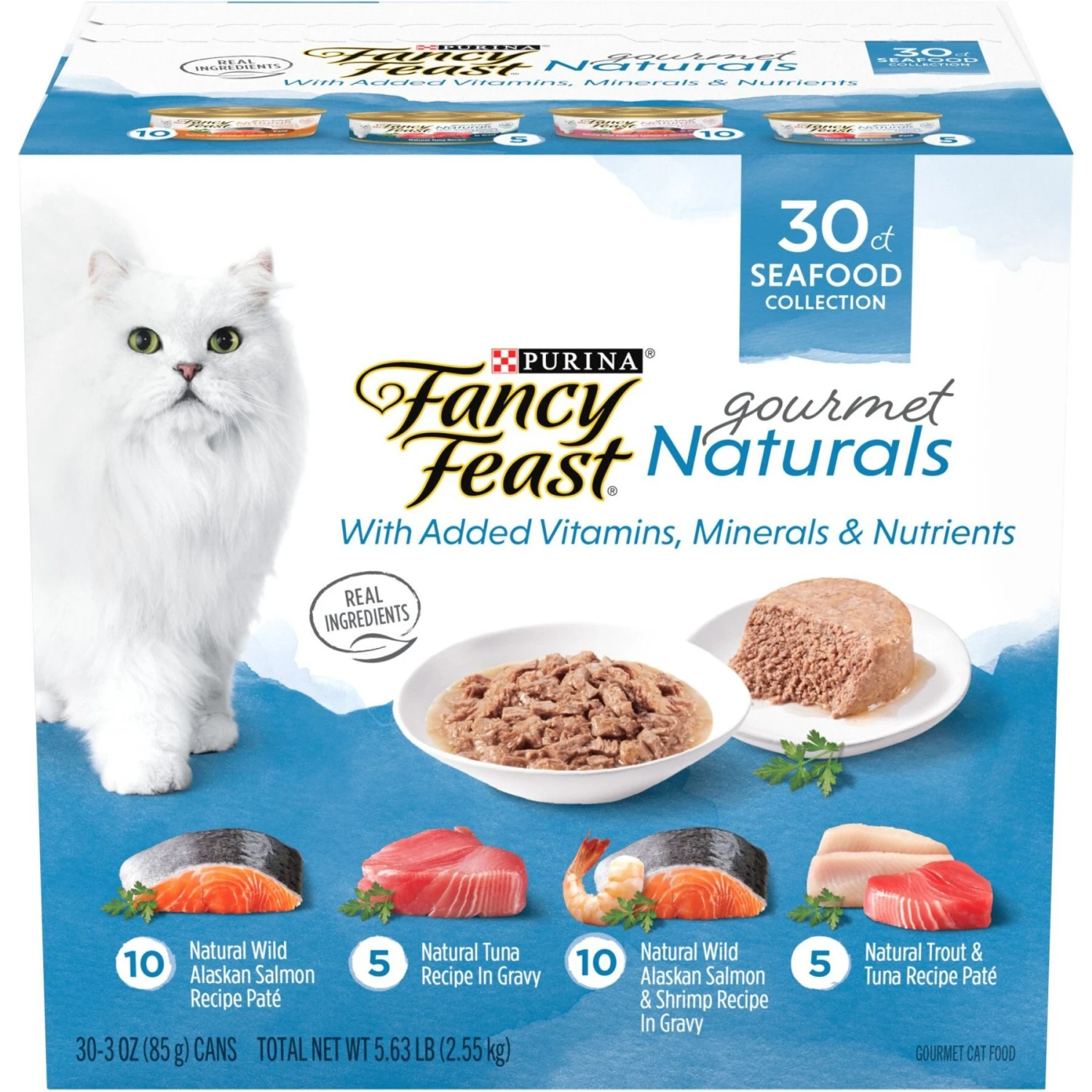 Fancy Feast Gourmet Naturals Seafood Variety Pack Canned Cat Food & Fancy Feast Gourmet Naturals Poultry & Beef Variety Pack Canned Cat Food 4 Fancy Feast Gourmet Naturals Seafood Variety Pack Canned Cat Food & Fancy Feast Gourmet Naturals Poultry & Beef Variety Pack Canned Cat Food - Image 2