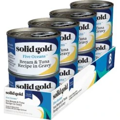 Solid Gold Five Oceans SeaBream & Tuna Recipe In Gravy Grain-Free Canned Cat Food